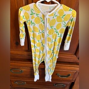Lemon Print Kids One Piece